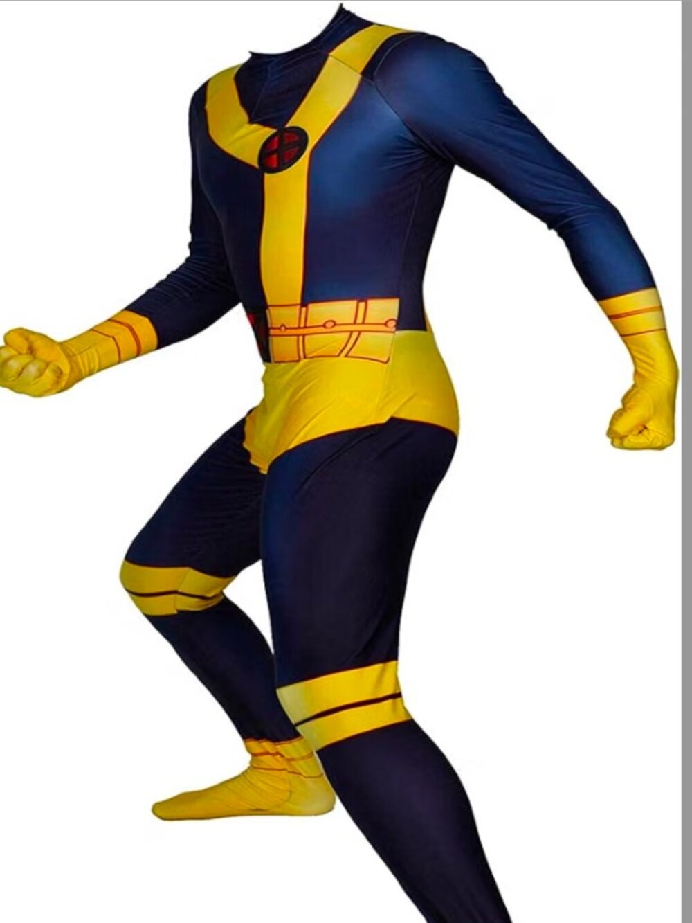 Cyclops Cosplay Costume for Womens Bodysuits with glasses